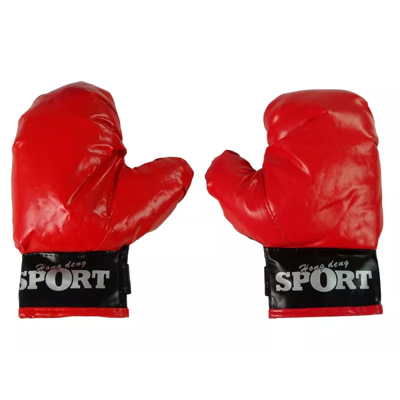 LEAN TOYS Set de saco de boxeo para niños, megaset para niños con guantes, set de saco de boxeo 40 cm