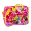 LEAN TOYS Set de cocina 31 piezas con bolsa vajilla platos niños