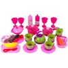 LEAN TOYS Set de cocina 31 piezas con bolsa vajilla platos niños