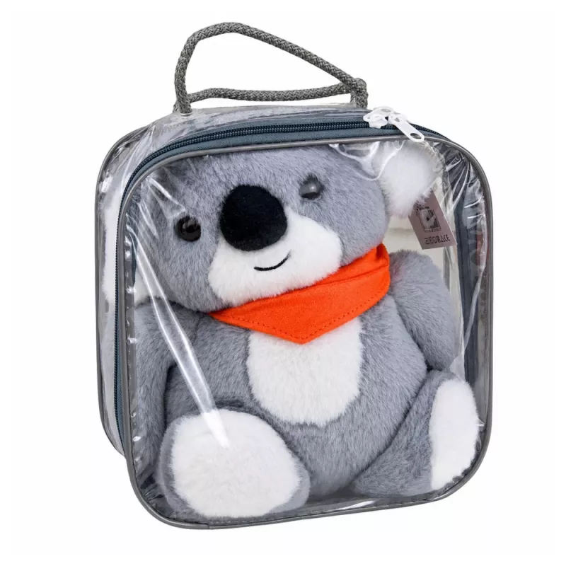 LEAN TOYS Peluche con peso Koala mascota terapéutica 1.3 KG Gris 35 cm