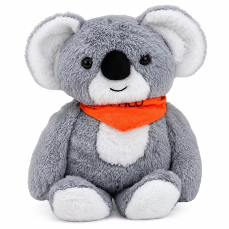 LEAN TOYS Peluche con peso Koala mascota terapéutica 1.3 KG Gris 35 cm