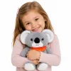 LEAN TOYS Peluche con peso Koala mascota terapéutica 1.3 KG Gris 35 cm