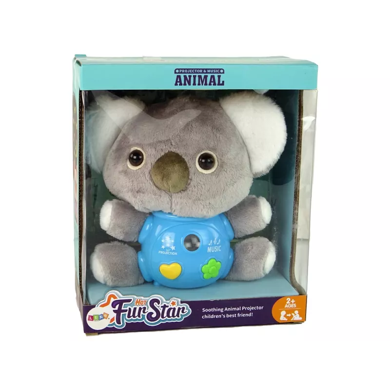 LEAN TOYS Koala proyector sonido juguete interactivo gris