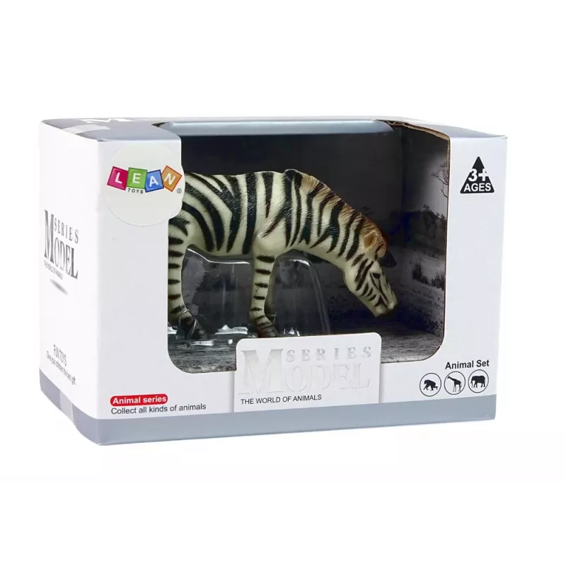 LEAN TOYS Figura de colección grande cebra Animals of the World