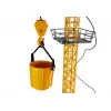 LEAN TOYS Gran grúa de construcción con gancho ajustable teledirigido, 182 cm