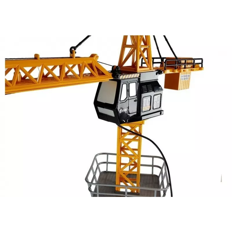 LEAN TOYS Gran grúa de construcción con gancho ajustable teledirigido, 182 cm