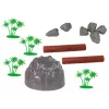 LEAN TOYS Gran set de figuras animales salvajes safari + accesorios 34 elementos