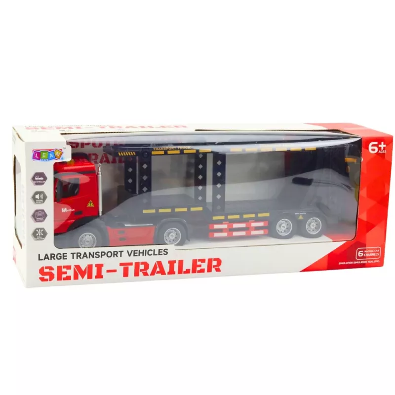 Camión grúa Lora grande LEAN TOYS radiocontrol RC 2.4G 6CH rojo