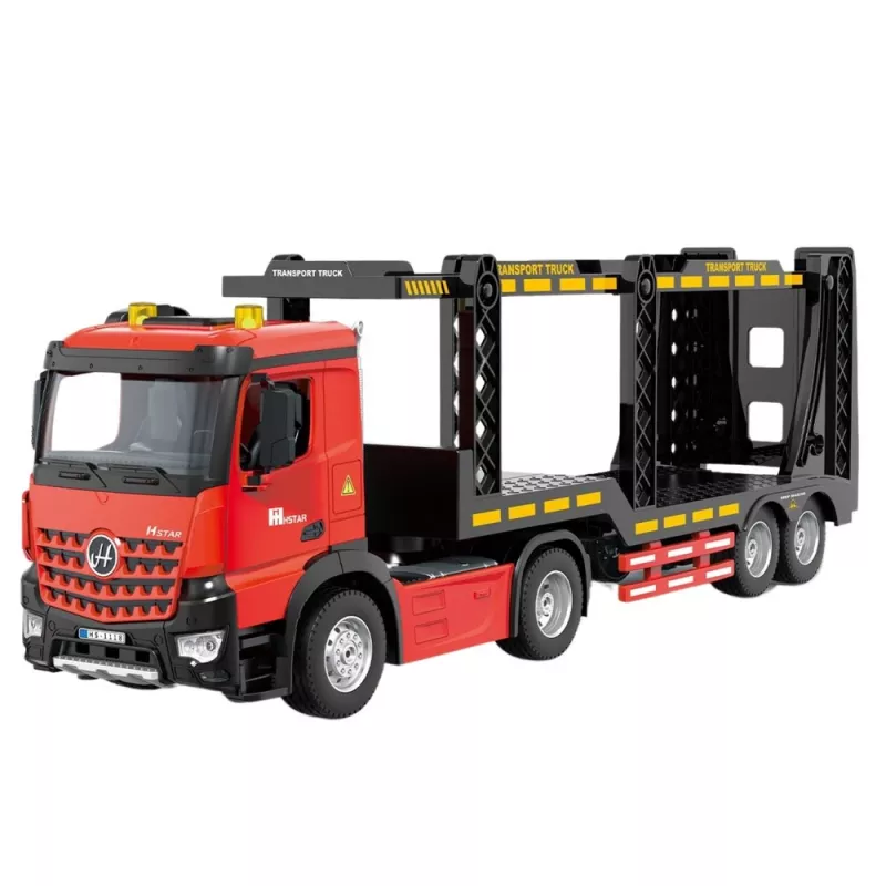 Camión grúa Lora grande LEAN TOYS radiocontrol RC 2.4G 6CH rojo