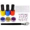 LEAN TOYS Set grande de esmaltes de uñas esmaltes pegatinas separadores de dedos