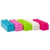 Bloques de construcción grandes y alargados LEAN TOYS en bolsa con pegatinas de colores – 20 piezas