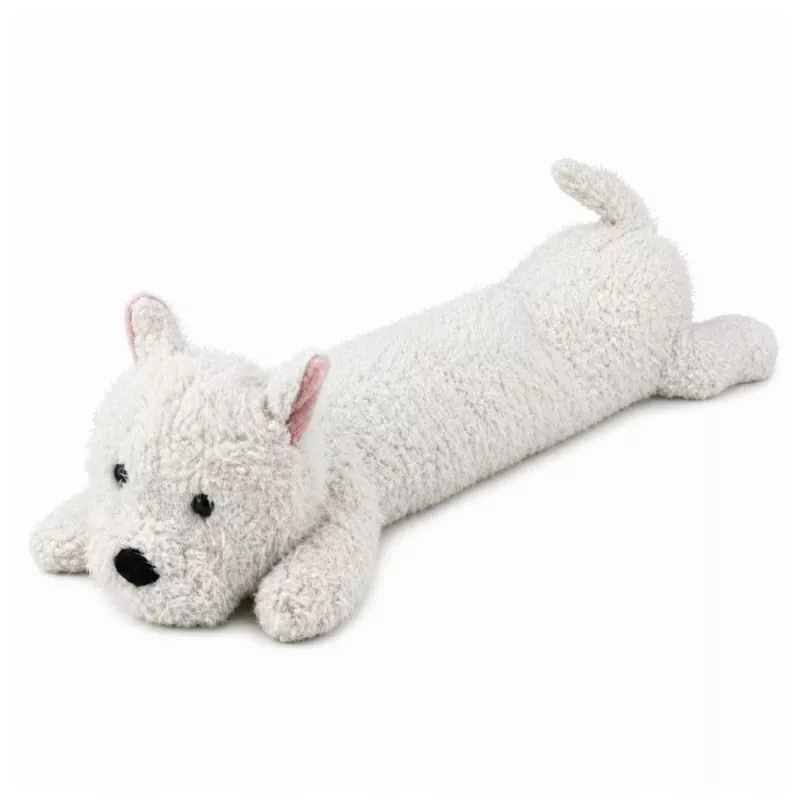 West Highland Terrier de peluche grande LEAN TOYS peluche mascota blanco 90 cm