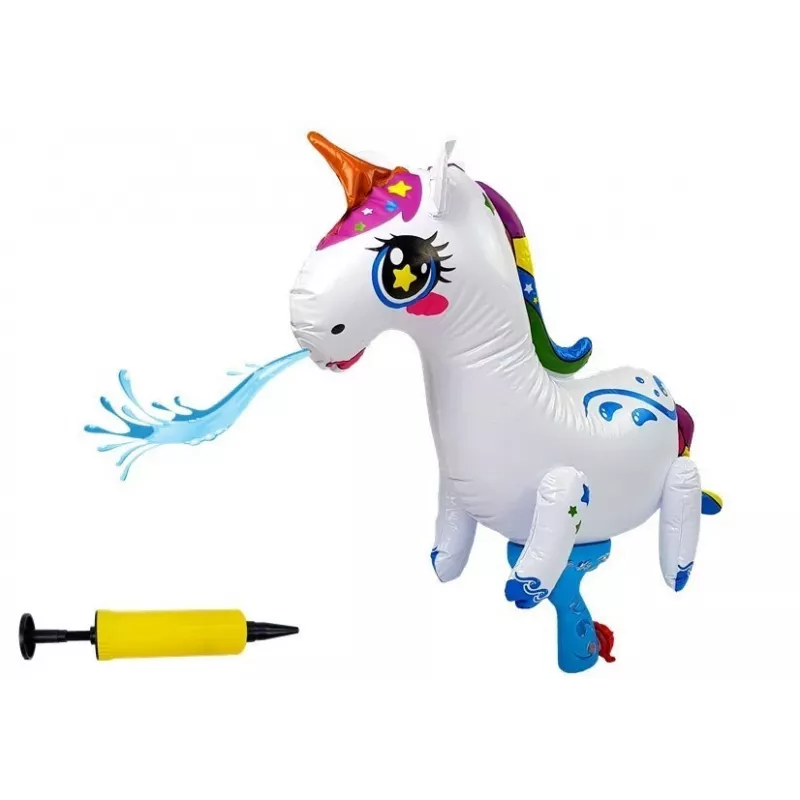 LEAN TOYS Pistola de agua grande de bombeo unicornio