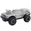 LEAN TOYS coche deportivo todoterreno teledirigido grande RC plata 1:8