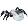 LEAN TOYS Gran araña RC teledirigida, a pilas, blanca y gris