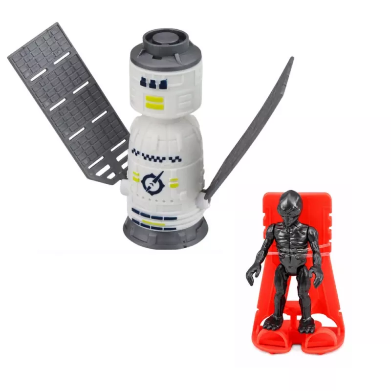 LEAN TOYS Gran set espacial UFO cohetes rover vehículos nave alienígena 8 piezas
