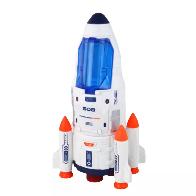 LEAN TOYS Gran set espacial UFO cohetes rover vehículos nave alienígena 8 piezas