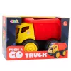 LEAN TOYS volquete grande para niños vehículo de obra de arena rojo-amarillo