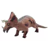 LEAN TOYS Gran figura de dinosaurio Triceratops con sonido 36 cm marrón
