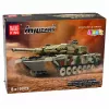 LEAN TOYS Tanque militar Leopard teledirigido RC bloques de construcción 1100 uds.
