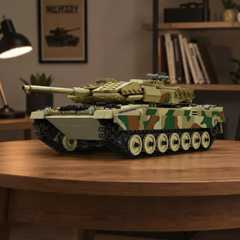 LEAN TOYS Tanque militar Leopard teledirigido RC bloques de construcción 1100 uds.