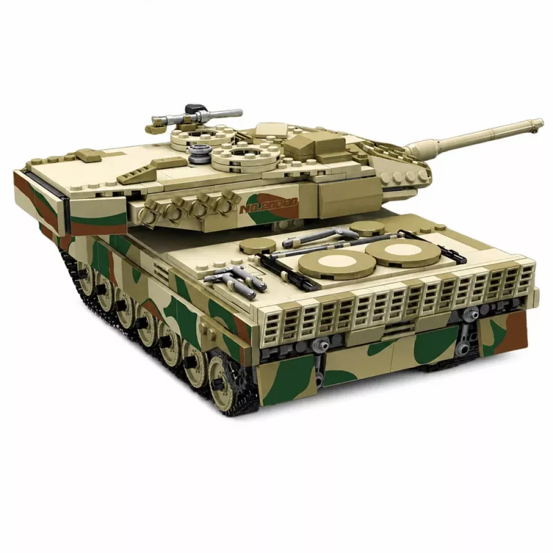 LEAN TOYS Tanque militar Leopard teledirigido RC bloques de construcción 1100 uds.
