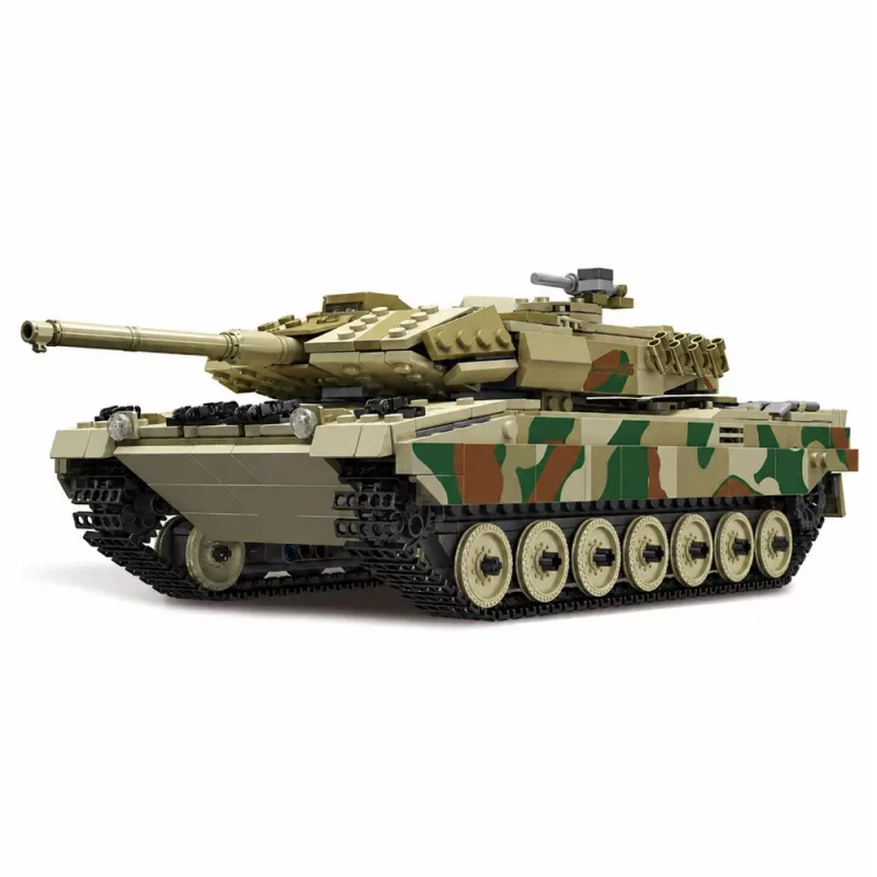 LEAN TOYS Tanque militar Leopard teledirigido RC bloques de construcción 1100 uds.