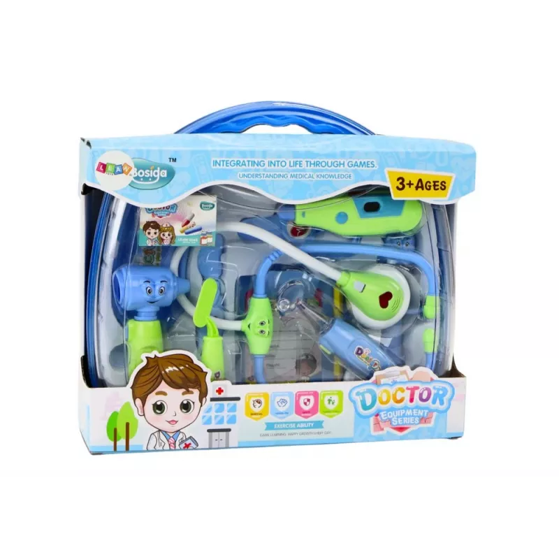 LEAN TOYS Little Doctor Kit médico en maletín con luces azul y sonidos