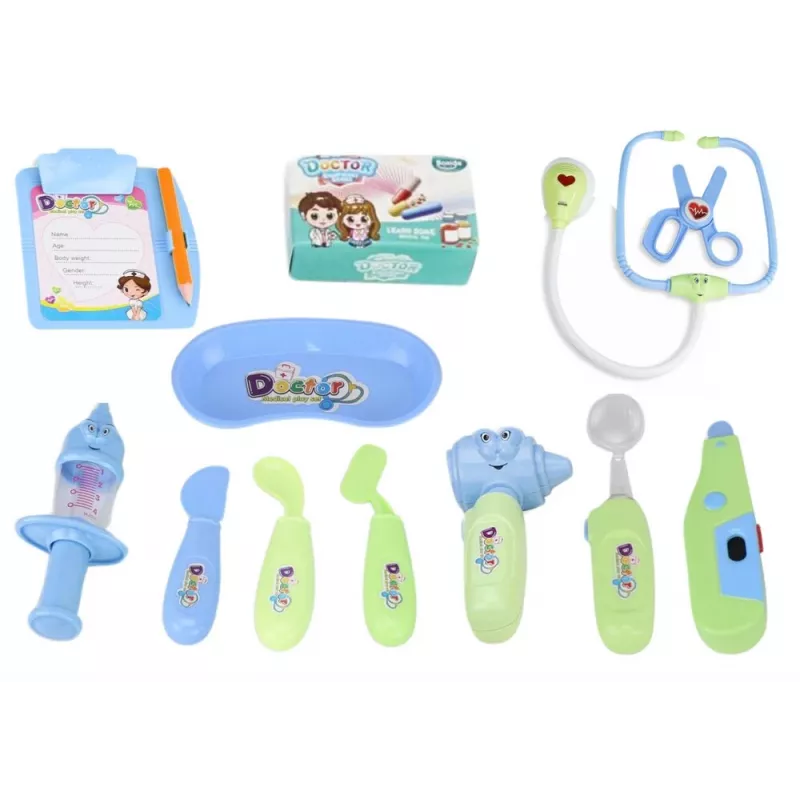 LEAN TOYS Little Doctor Kit médico en maletín con luces azul y sonidos