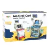 LEAN TOYS Little Doctor's Set Carrito Médico Rayos X ECG Luces Azul 16 uds