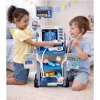 LEAN TOYS Little Doctor's Set Carrito Médico Rayos X ECG Luces Azul 16 uds