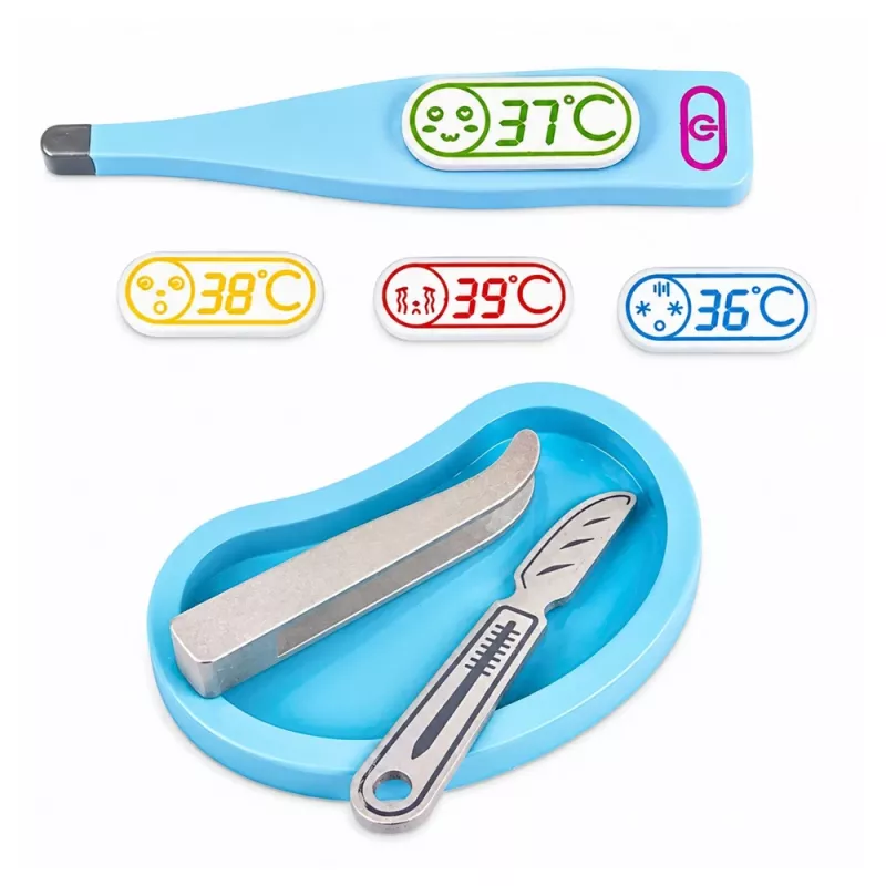 LEAN TOYS Pequeño set de doctor - Instrumentos médicos - Accesorios reales - 36 piezas
