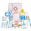 LEAN TOYS Pequeño set de doctor - Instrumentos médicos - Accesorios reales - 36 piezas