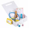 LEAN TOYS Pequeño set de doctor - Instrumentos médicos - Accesorios reales - 36 piezas