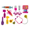 LEAN TOYS Set de pequeño doctor Maletín Rosa Estetoscopio
