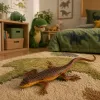 LEAN TOYS Lagarto vivíparo Figura de goma elástica realista 12,5 cm