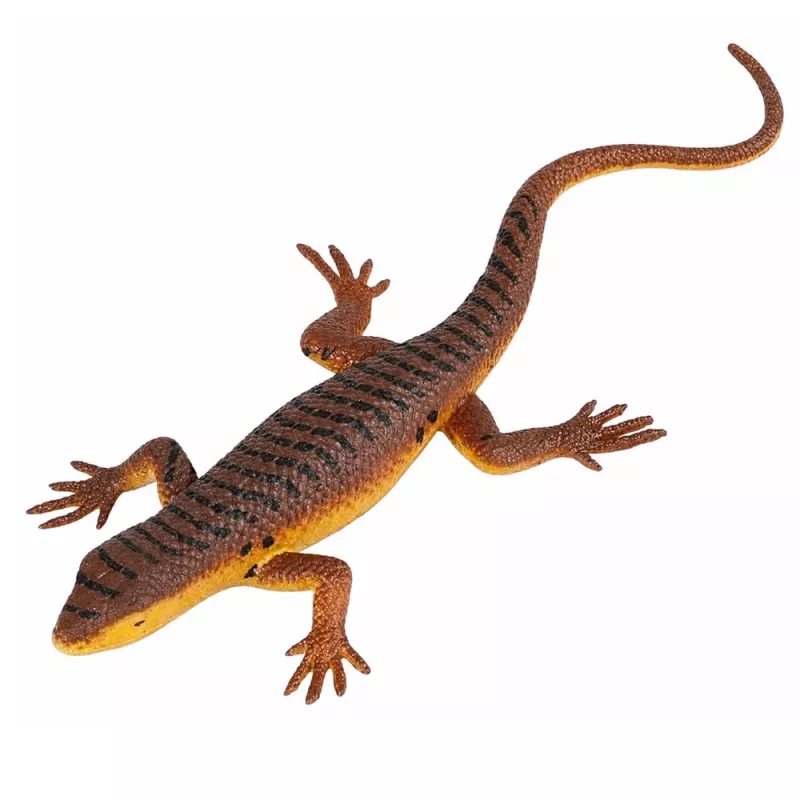 LEAN TOYS Lagarto vivíparo Figura de goma elástica realista 12,5 cm