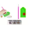 LEAN TOYS Set de pegatinas de bordado de diamantes Llamas Animales Mosaico