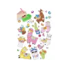 LEAN TOYS Set de pegatinas de bordado de diamantes Llamas Animales Mosaico