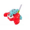 LEAN TOYS Bastón empujador luminoso cangrejo rojo música