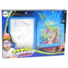 LEAN TOYS Pizarra blanca 3D mágica iluminada gafas azul