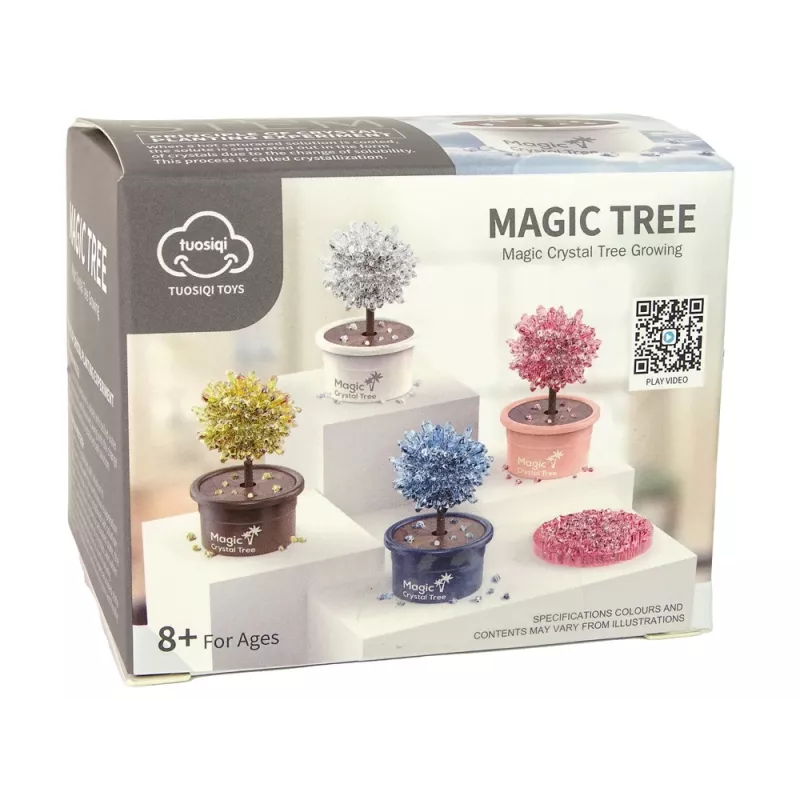 LEAN TOYS Árbol Mágico Cristal Cultivo Plata Experiencias