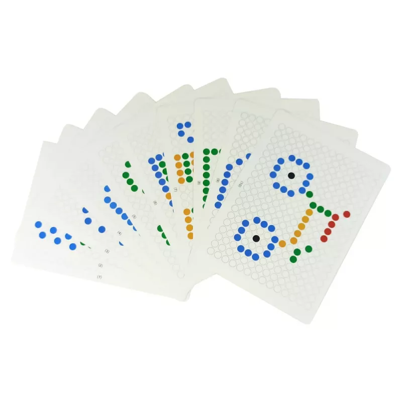 LEAN TOYS Tablero Magnético 100 Abalorios Amarillos