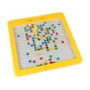 LEAN TOYS Tablero Magnético 100 Abalorios Amarillos