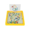 LEAN TOYS Tablero Magnético 100 Abalorios Amarillos