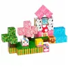 LEAN TOYS Bloques de construcción magnéticos Set de 50 piezas – Cubos 3D Pixel Unicornio, plástico ABS, juguete de construcción creativo