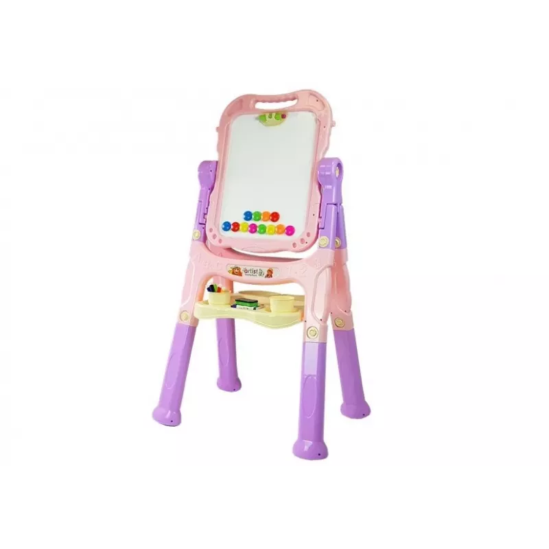 LEAN TOYS Pizarra magnética azul y roja con accesorios
