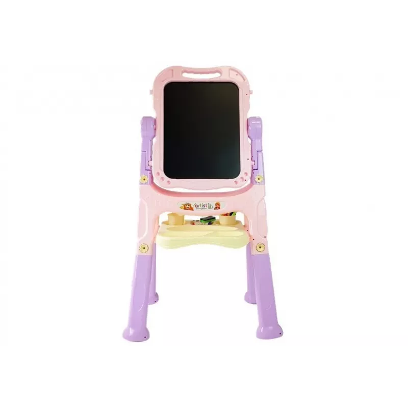 LEAN TOYS Pizarra magnética azul y roja con accesorios