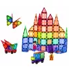 LEAN TOYS Bloques de construcción magnéticos Paneles 3D Creativo STEM Multicolor 100 piezas