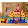 LEAN TOYS Bloques magnéticos placas 3D creativos STEM multicolor 85 uds.